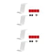 thumbnail image 4 of Inteprter 2 uds. De accesorios para juegos con Clips de Cable, controladores de PC de escritorio, soporte para controlador, estuche expositor, Blanco 2piezas, 4 of 6