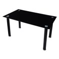 thumbnail image 1 of Toplline Home Furnishings Black Glass Top Dining Table, 1 of 5
