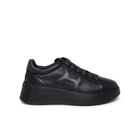 

Hogan Woman Rebel Black Leather Sneakers