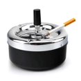 thumbnail image 1 of Automatic cleaning rotating ashtray large metal with lid creative press ashtray boutique smoking set gifts, 1 of 5