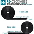 thumbnail image 4 of MAOQIAN 1 Inch x 82 Feet Self Adhesive Hook and Loop Tape Sticky Back Roll, Black Nylon Heavy Duty Loop Strips with Adhesive for Crafting & Wall Hanging, 4 of 6
