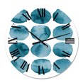 thumbnail image 2 of Designart 'Aquamarine Circles Blue Geometric Elements' Modern Wall Clock, 2 of 5