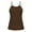 Brown, variant on Tank Top for Women with Built in Bra 2025 Summer Slim Ribbed Camisole Tops Casual Comfy Yoga Workout Padded Shirts