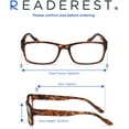 thumbnail image 4 of Readerest Blue Light Blocking Reading Glasses Tortoise 075 Magnification, 4 of 6