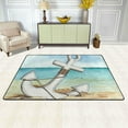 thumbnail image 2 of Dreamtimes Anchor Sand Nautical Area Rug, 36"x24" Summer Beach Non-Slip Washable Indoor Door Mat, Absorbent Floor Mat for Bedroom Kitchen Entryway Bathroom, 2 of 7