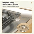thumbnail image 3 of Magnetic Triangle Sink Strainer, Magnetic Corner Sink Strainer, Basket with Twist-Open Bottom, Sinks Corner Strainer for Food Scraps, Kitchen Accessory for Cooking, No-Drill Mount (1PC), 3 of 8
