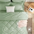 thumbnail image 2 of Sleepdown 7-Piece Queen Bed in a Bag, Sage Bedding Set with Comforter Sets Queen, 2 of 7