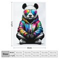 thumbnail image 4 of Orinice Panda Bear with Human-Like Features Warm Lightweight Blanket Soft Fleece Blankets for All Seasons - Exquisite Gifts 40x50in, 4 of 6