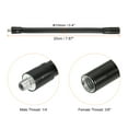 thumbnail image 2 of Uxcell 8" Gooseneck, 3/8" Female to 1/4" Male Thread Metal Universal Hose Flexible Arm Gooseneck Tube Extension Holder for Action Camera, Phone, Microphone, Black, 2 of 7