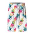 thumbnail image 3 of Youmylove Men's Athletic Running Shorts Mens Summer Hawaiian Beach Shorts Pineapple Printed Shorts Drawstring Elastic Waist Short Pants Swimmming Beach Shorts, 3 of 5