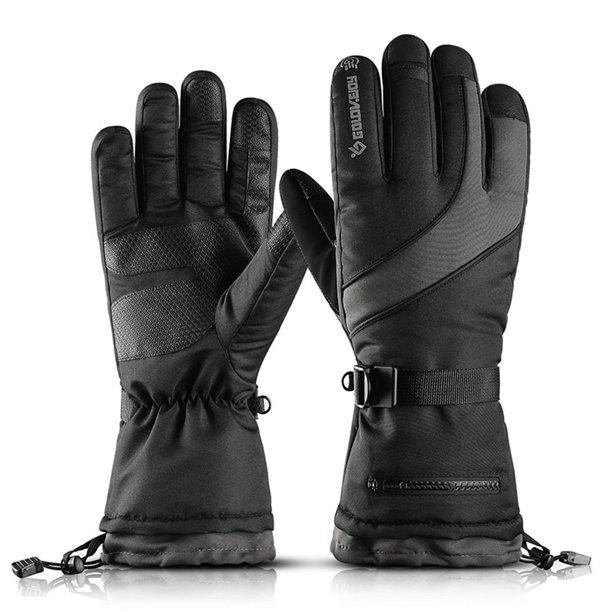 Eigraketly Guantes de invierno Dulce regalo Resiliencia Mitones para exteriores Suministros de ciclismo ajustables Equipo deportivo Ropa de ciclismo Ciclismo SK03/Negro/XL Eigraketly OD025879-42