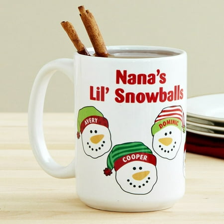 Personalized Lil' Snowballs 15 oz Coffee Mug