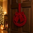 thumbnail image 7 of BUTASY Halloween Wreath, Velvet Bow Style Wreath for Halloween Indoor Decorations Centerpiece Party Holiday Wall Home Decor, 7 of 7