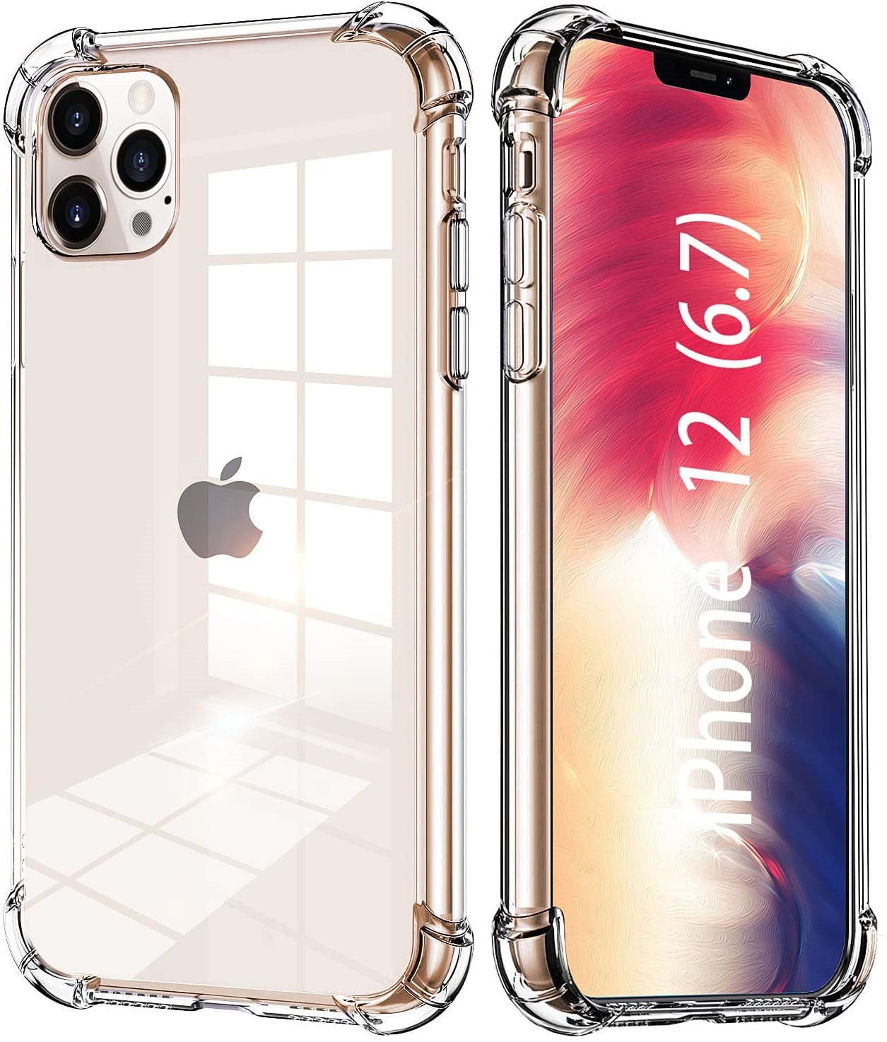 CAFELE Crystal Clear Compatible with iPhone 12 Pro Max Case 6.7 Inch, Anti-Yellowing Soft TPU Slim Fit Silicon Case Replacement for iPhone 12 Pro Max-Clear