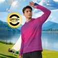 thumbnail image 4 of BRGZLK Long Sleeve Hooded Sun Protection Shirt For Men Shoulder Insert Quick Dry Breathable Lightweight For Summer Outdoor Casual Sports Hiking Fishing Beach, 4 of 6