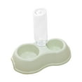 thumbnail image 2 of Pets Water and Food Bowl Set Small Animals Watering Double Cats Dogs Bowls Green, 2 of 10