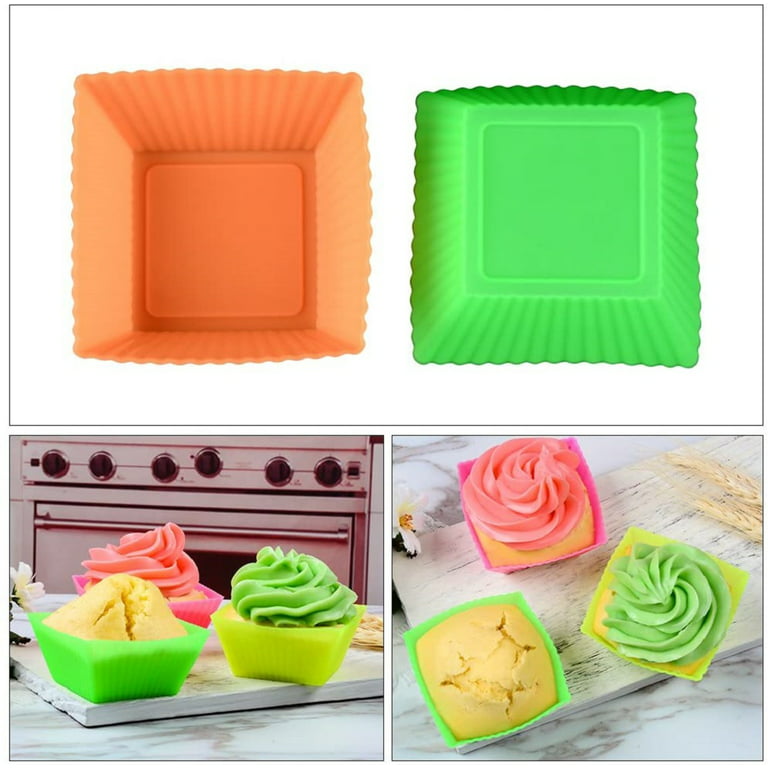 NEW Silicone Cupcake Mold Non-stick Various Shapes Food-Grade Silicone  Baking Molds For Jelly Pudding