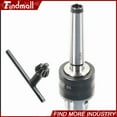 thumbnail image 3 of Findmall Mini Metal Lathe Tail Stock Drill Chuck Tool With Mt2 Morse Taper Arbor, 3 of 5