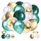 thumbnail image 1 of Juego de globos de 60 piezas, globos de oro blanco verde para despedida de soltera, 1 of 4