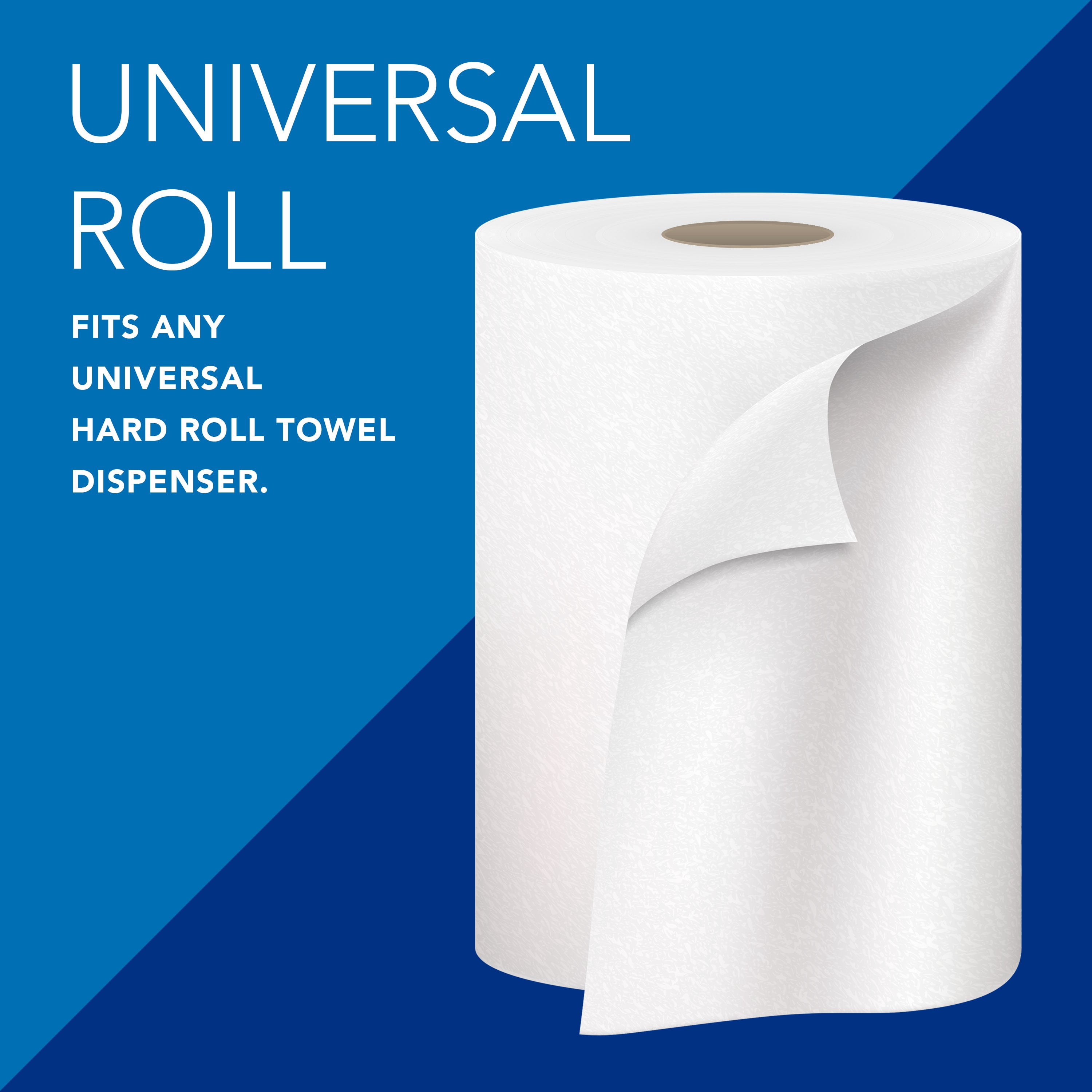 Scott Professional Essential Universal High-Capacity Hard Roll Paper Towels, Bulk (01000), Hardwound 1.5" Core, Absorbency Pockets, White (12 Rolls at 1,000' Each, 12,000'/Case)
