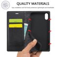 thumbnail image 6 of Compatible with iPhone XR Wallet Case, PU Leather Flip Folio Case with Card Holders RFID Blocking Kickstand [Shockproof TPU Inner Shell] Phone Cover For iPhone XR, Black, 6 of 11