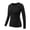 Black, variant on Women's Long Sleeve Workout Shirts Lightweight Slim Fit Quick Dry Athletic T-Shirt Yoga Fishing Hiking Travel Training Tops