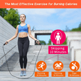 thumbnail image 5 of Weighted - Thick Weight Rope Aluminum Handles, Skipping Rope for Adults Workout Fitness Exercise, 5 of 5