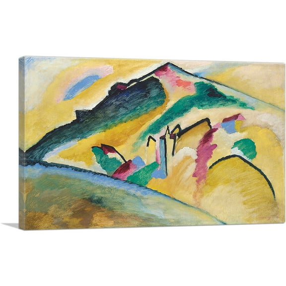 ARTCANVAS Autumn Landscape 1911 Canvas Art Print by Wassily Kandinsky - Size: 26" x 18" (0.75" Deep)