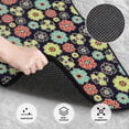 thumbnail image 3 of Yiaed Daisies Flowers Print Carpet Floor Mats for Cars, Auto Accessories Front & Rear Car Floor Mats Car Floor Foot Mat Sets of 4 Pieces, 3 of 7