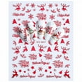JoKKnny Nail Sticker Christmas Christmas Santa Snowflake Snowman