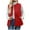 Red, variant on Enjoytime Womens Fall Jacket Solid Color Sleeveless Zip Up Jackets Winter Warm Vests Plus Size Fashion Casual Outerwear Gray L
