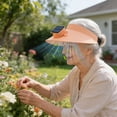 thumbnail image 7 of Surpdew Summer 2-In-1 Sunshade Fan Round Cap Solar Power Fan Cap Outdoor Toy Orange, 7 of 7