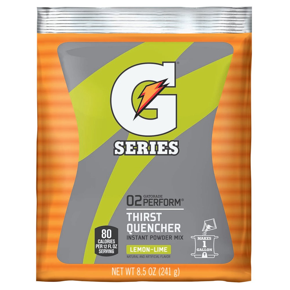 Gatorade Instant Powder, LemonLime, 8 1/2 oz, Pack