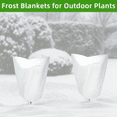 thumbnail image 3 of 3-Pack 25x32 Inch Winter Plant Covers with Drawstring, 2.25 oz Frost Protection Cloth for Outdoor Potted Plants, Shrubs, Trees, and Garden Winterizing Jacket Covers, 3 of 7