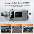 thumbnail image 4 of LAMTTO Wireless CarPlay Screen for Car 10.25" Portable Apple CarPlay & Android Auto Touchscreen with 2.5K+1080p Dash Cam, GPS, Bluetooth, AirPlay, Siri, 64GB Card, 4 of 9