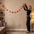 thumbnail image 4 of Black Bat Spider Dots Paper Garland Halloween Streamer Banner Backdrop Hanging Decor Halloween Party Decoration Supplies for Haunted House, 4 of 4