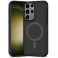 thumbnail image 2 of For Samsung S23 Ultra Magnetic Ring Circle Guard Fused Ultimate Hybrid Case - Black, 2 of 3