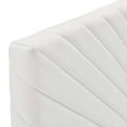 thumbnail image 4 of Modway Alyson Angular Channel Tufted Performance Velvet Twin Headboard in White, 4 of 7