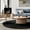 Black, variant on Farmhouse Round Jute Rug, Rustic Boho Handmade Braided Carpet, Natural, 3 FT