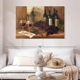 thumbnail image 2 of Elephant Stock Vintage Red Wine Wall Art - Horizontal Canvas Wall Art - Dining Room Wall Decor - Food And Drink Canvas - Brown And Red Decor By Albena Hristova - 48" x 32", 2 of 8