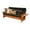 Black, variant on Pemberly Row Full-size Faux Leather Futon Mattress in Java Brown-Frame Not Included