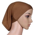 thumbnail image 2 of Soumake Headscarf Cap Delicate Adjustable Mercerized Cotton Solid Color Head Wrap For Daily Wear Fashion, 2 of 7