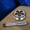Tap and Die Set High Speed Steel Metric Tap and Round Die Kit Hand