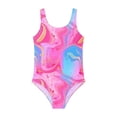 thumbnail image 3 of Shadoumai One Piece Swimsuit for Girls 12-14 Front Criss Cross Tankini Sets Quick Drying Cute Floral Print Bathing Suits for Girls Adjustable Straps Modest Swimwear, 3 of 6