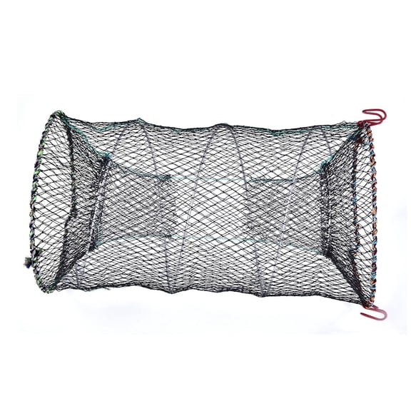 Kritne Crayfish Net,17.7x9.84in Foldable Lobster Crayfish Crab Shrimp Fish Trap Cage Fishing Net