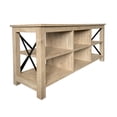 thumbnail image 5 of Evelyn&Zoe Sawyer Rectangular TV Stand for TV's up to 65" in White Oak, 5 of 11