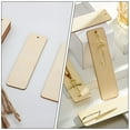 thumbnail image 3 of 20 Pcs Wooden Blank Bookmark Tag for Painting Personalized Xmas Gifts Ornament Bookmarks Record Separator Hanging Tags Unpainted Unfinished Rectangle, 3 of 6