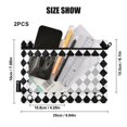 thumbnail image 4 of FORMRS 2 Pack Pencil Pouch for 3 Ring Binder with Clear Window Zipper Case, Black and White Geometric, 4 of 6