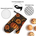 thumbnail image 3 of Sikiie Autumn Pumpkin Leaves Oven Mitts and Pot Holders, Silicone Oven Gloves, Heat Resistant Oven Mitts 4Pcs Set, 3 of 6