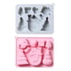 thumbnail image 1 of Injueey 2 moldes de silicona para Navidad de 8 cavidades, molde para hornear de muñeco de nieve multiusos, fácil de limpiar, molde para decoración de Utensilios de cocina Injueey HA016497-00, 1 of 1